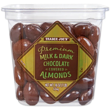 Premium Milk & Dark Chocolate Covered Almonds