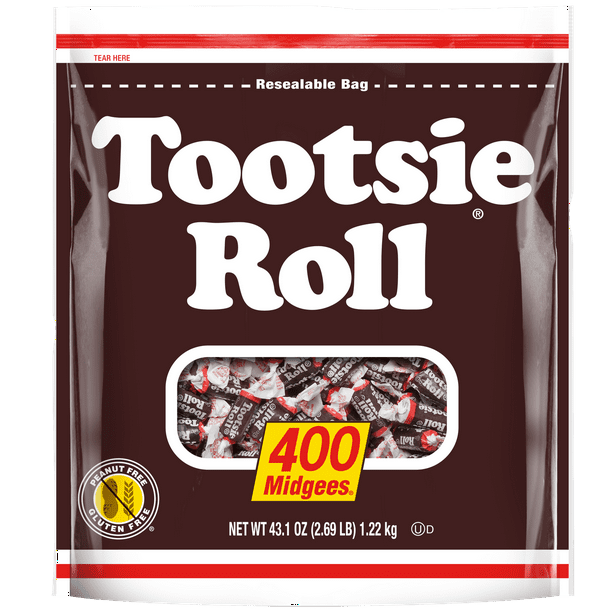 Tootsie Roll Mega Mix, 5 Different Shapes and Sizes of Classic Chocolatey  Tootsie Rolls - 4 Pound Bag