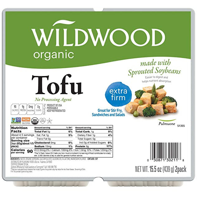Wildwood, Organic Sproutofu Extra Firm, 15.5 oz