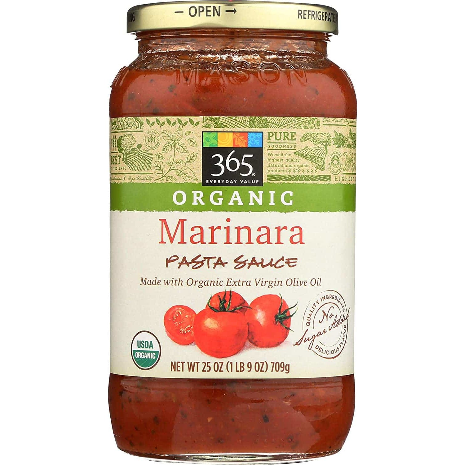 Organic Marinara Pasta Sauce, 25 oz