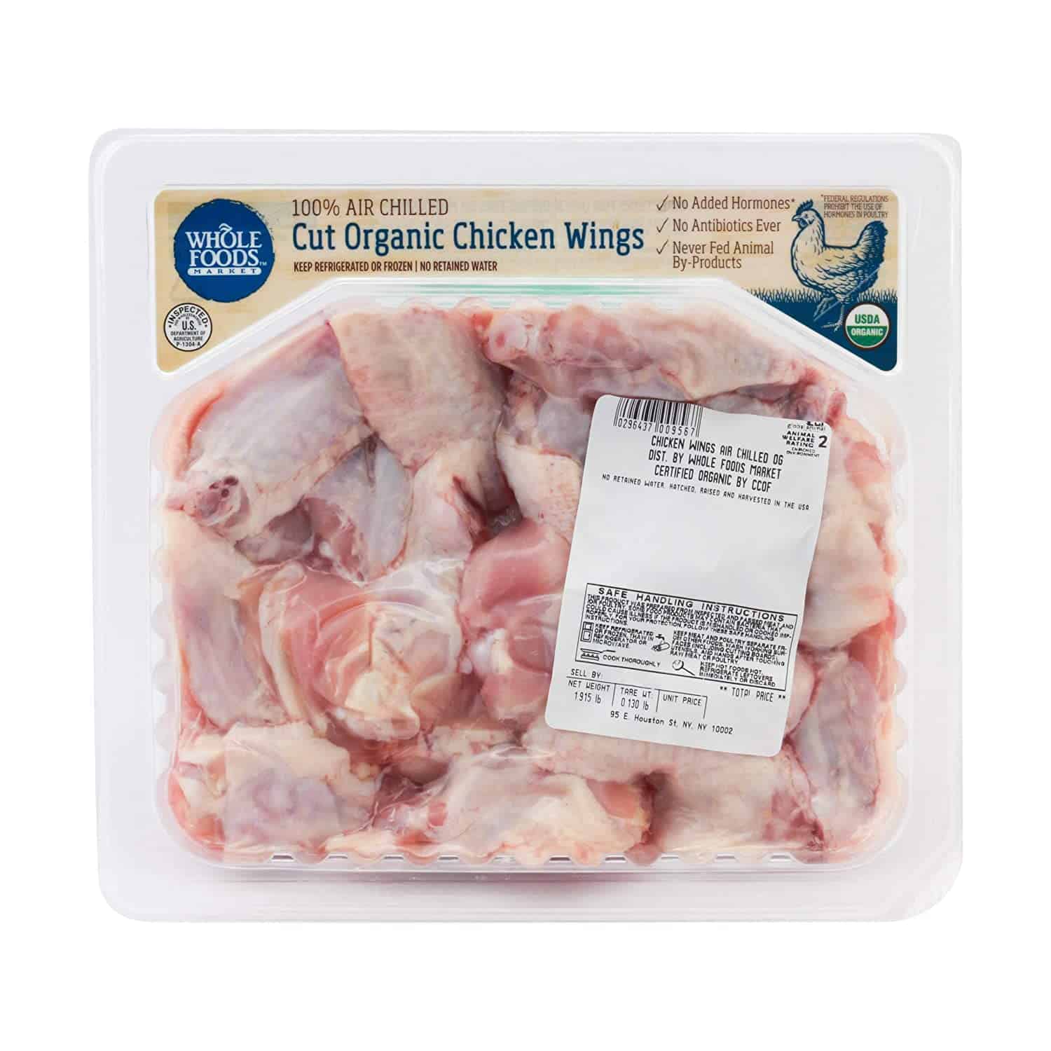 Organic Chicken Wing Pack Per 1.5LB