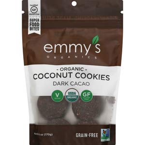 EMMYS Organic Dark Cacao Macaroons, 6 OZ