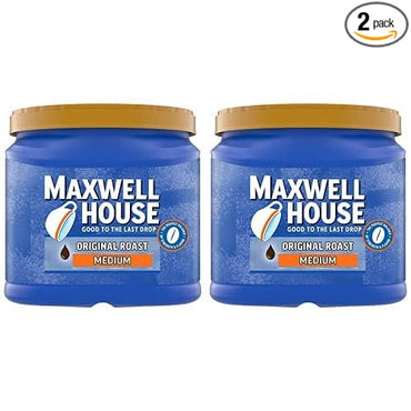 Maxwell House The Original Roast Medium Roast Ground Coffee (30.6 oz Canister) (Pack of 2)