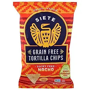 Siete Grain Free Tortilla Chips, Nacho, 5 oz
