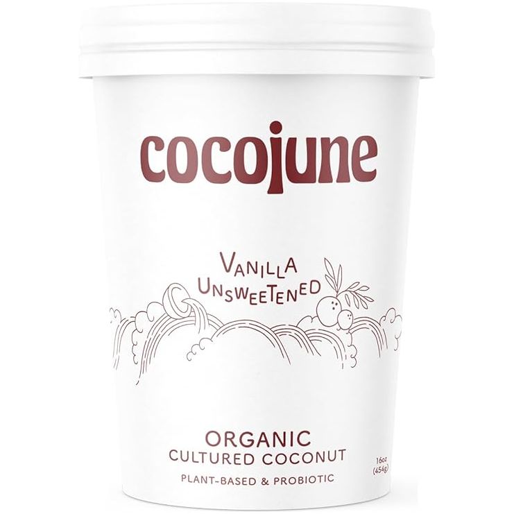 Cocojune Organic Unsweetened Vanilla Multiserve, White, 1 Pound (Pack of 1)