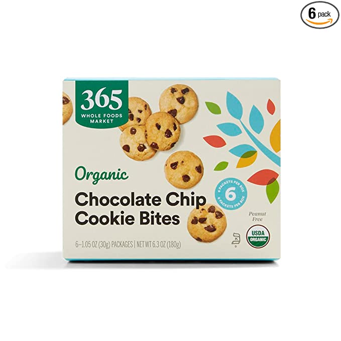 Organic Chocolate Chip Cookie Bites (6 - 1.05 Ounce Packages)