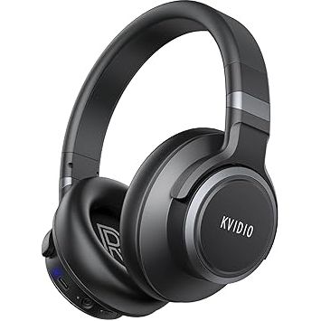 KVIDIO Active Noise Cancelling Headphones 65 Hours Playtime