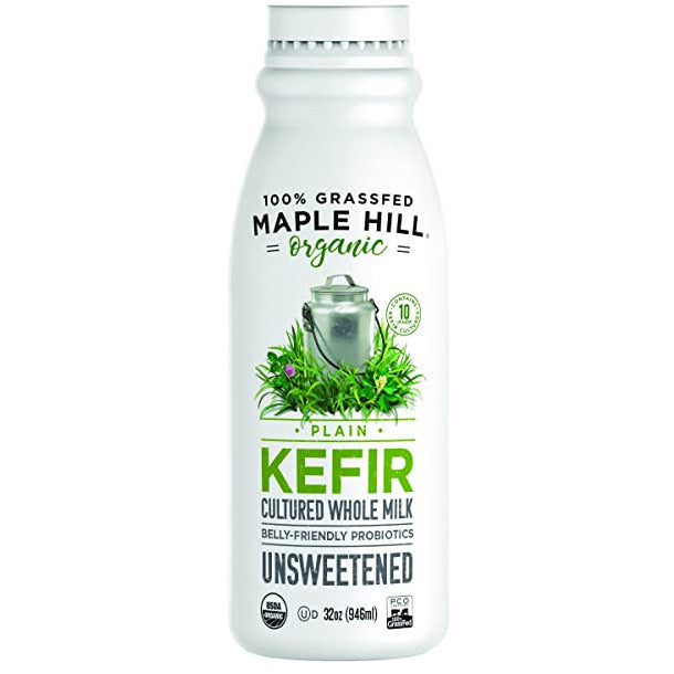 Maple Hill Creamery, 100% Grass Fed Organic Kefir, Plain, 32 oz