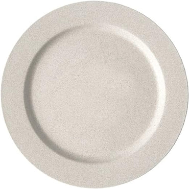 greenandlife 10inch/5pcs Dishwasher & Microwave Safe Wheat Straw Plates - Lightweight Reusable Unbreakable Dinner Plates, Non-toxin, BPA Free for Kids Children Toddler & Adult (Beige)