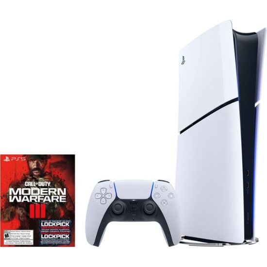 Sony - PlayStation 5 Console – Call of Duty Modern Warfare III Bundle (Full Game Download Included) - White