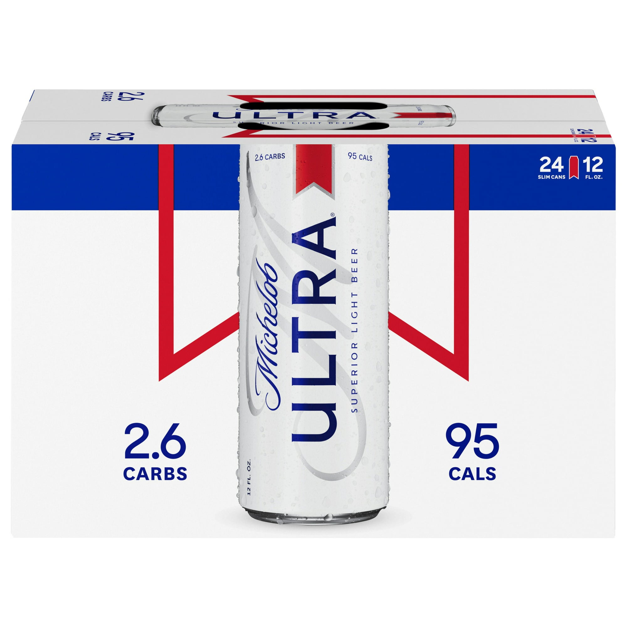 Michelob ULTRA Light Beer, 3 Pack Beer, 25 fl oz Cans, 4.2% ABV, Domestic