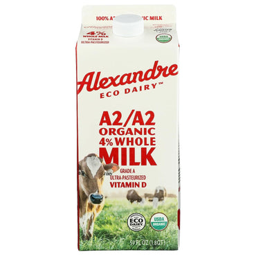 Alexandre Family Farms Organic Regenerative UHT A2 Whole Milk, 59 FZ