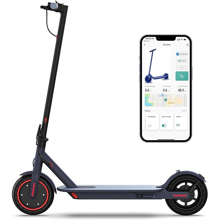 V1 Electric Scooter - 350W Motor, Max 21 Miles Long Range, 19Mph Top Speed, 8.5