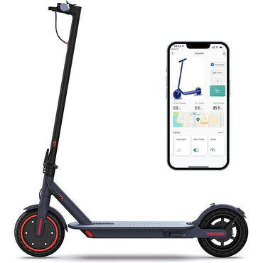 V1 Electric Scooter - 350W Motor, Max 21 Miles Long Range, 19Mph Top Speed, 8.5" Tires, Portable Folding Commuting Electric Scooter Adults with Dual Braking System and App Control