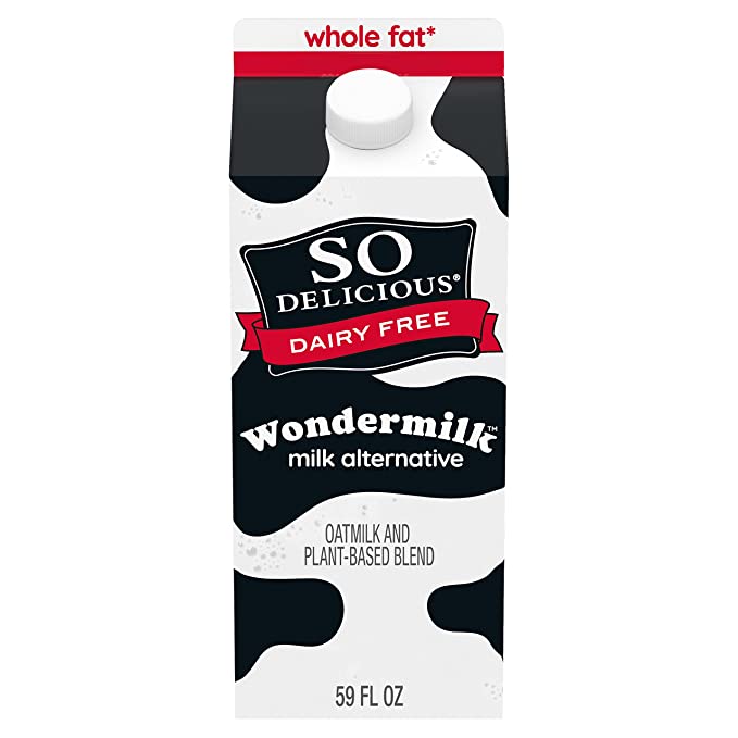 So Delicious Dairy Free Wondermilk Milk Alternative, Whole Fat, Vegan, 59oz., Non-GMO Project Verified
