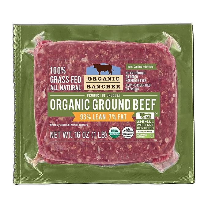 Organic Rancher Organic Ground Beef 93% Lean/7% Fat, 16 OZ