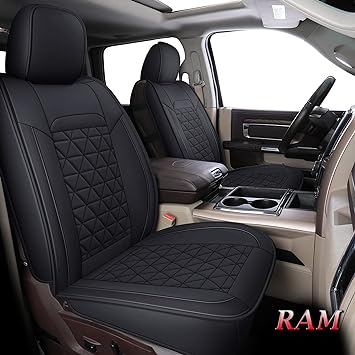 Coverado Car Seat Covers Full Set, Waterproof Dodge RAM Seat Cover