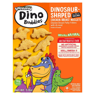 Yummy Dino Buddies All Natural Chicken Breast Nuggets, 5 lbs.