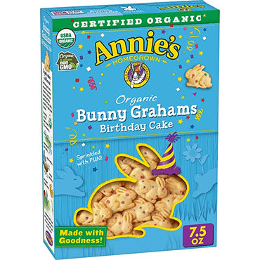 Oasis Fresh Annie's Homegrown Organic Birthday Cake Bunny Graham Snacks, 7.5 oz. Box