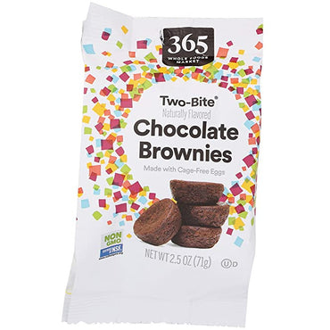 Oasis Fresh 365 by Whole Foods Market, Brownie Snack Pack Two Bite, 2.5 Ounce