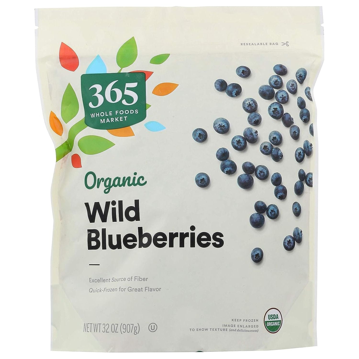 365 by Whole Foods Market, Blueberries Wild Organic, 32 Ounce