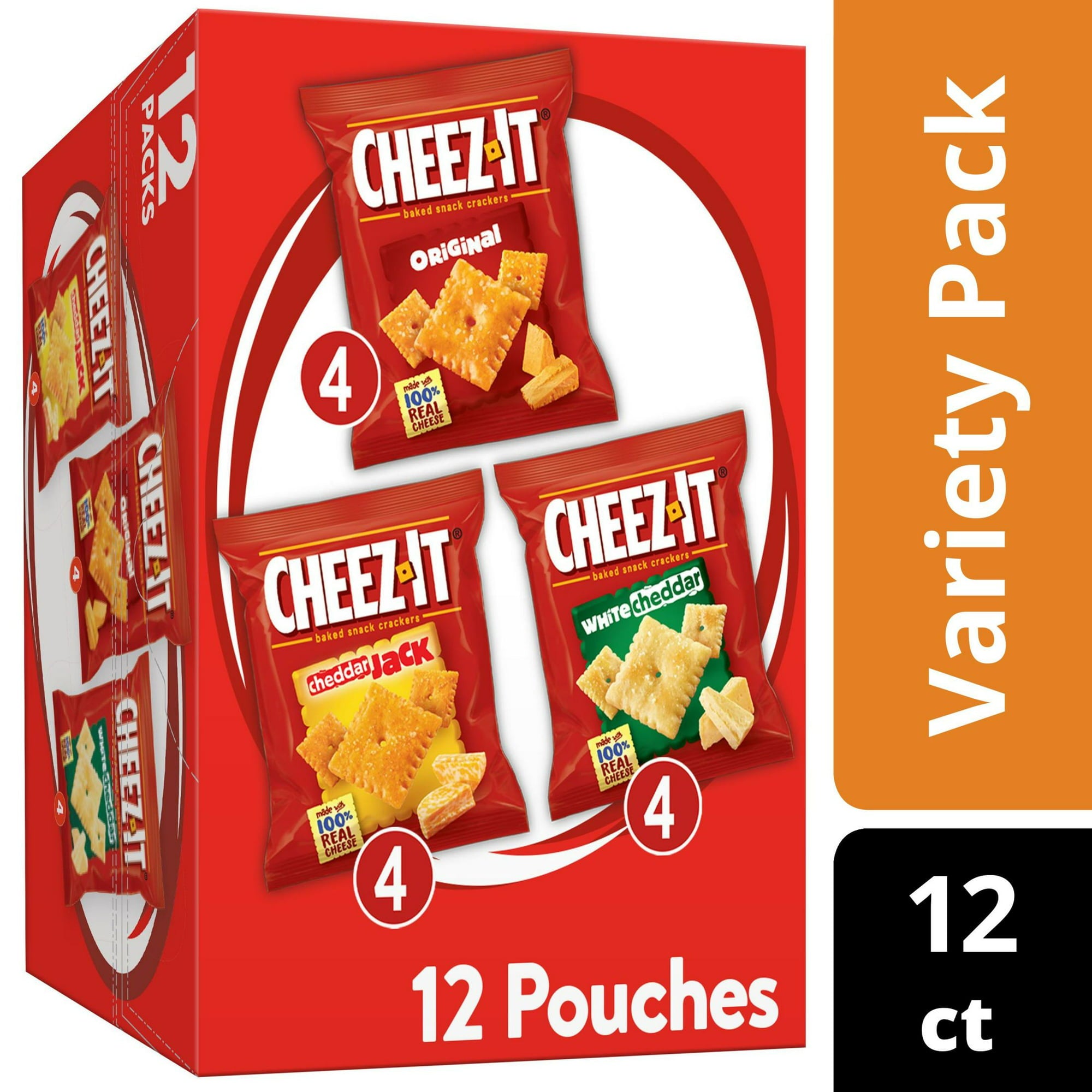 Cheez-It Variety Pack Cheese Crackers, 12.1 oz, 12 Count