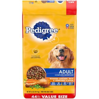 Pedigree Roasted Chicken, Rice & Vegetable Flavor Adult Complete Nutrition Dry Dog Food 44lb
