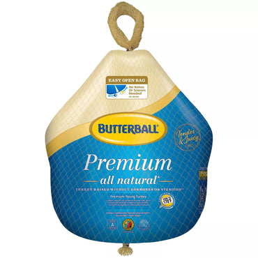 Butterball Premium All Natural Young Turkey - Frozen - 20-24 lbs - price per lb