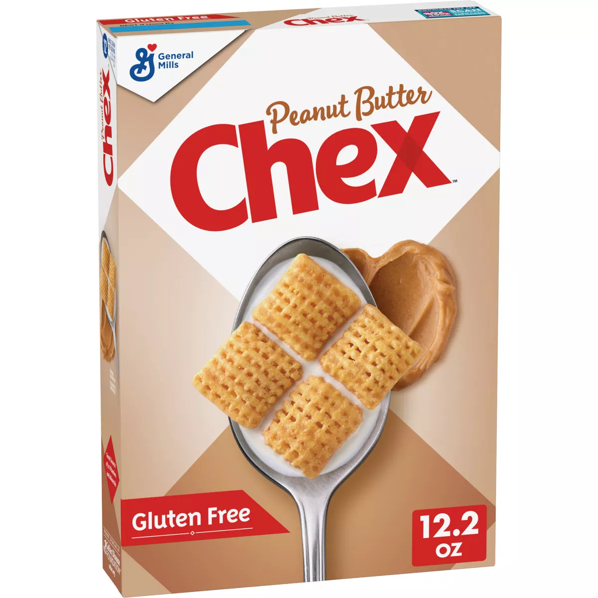 General Mills, Chex Cereal, Peanut Butter, Gluten Size, 12.2 oz