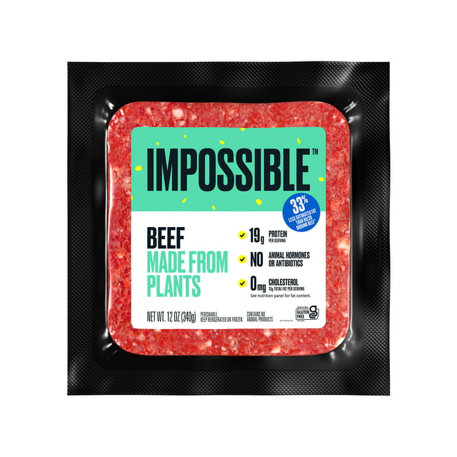 Impossible Foods, Plant Based, Ground, Brick, 12oz, (Fresh)