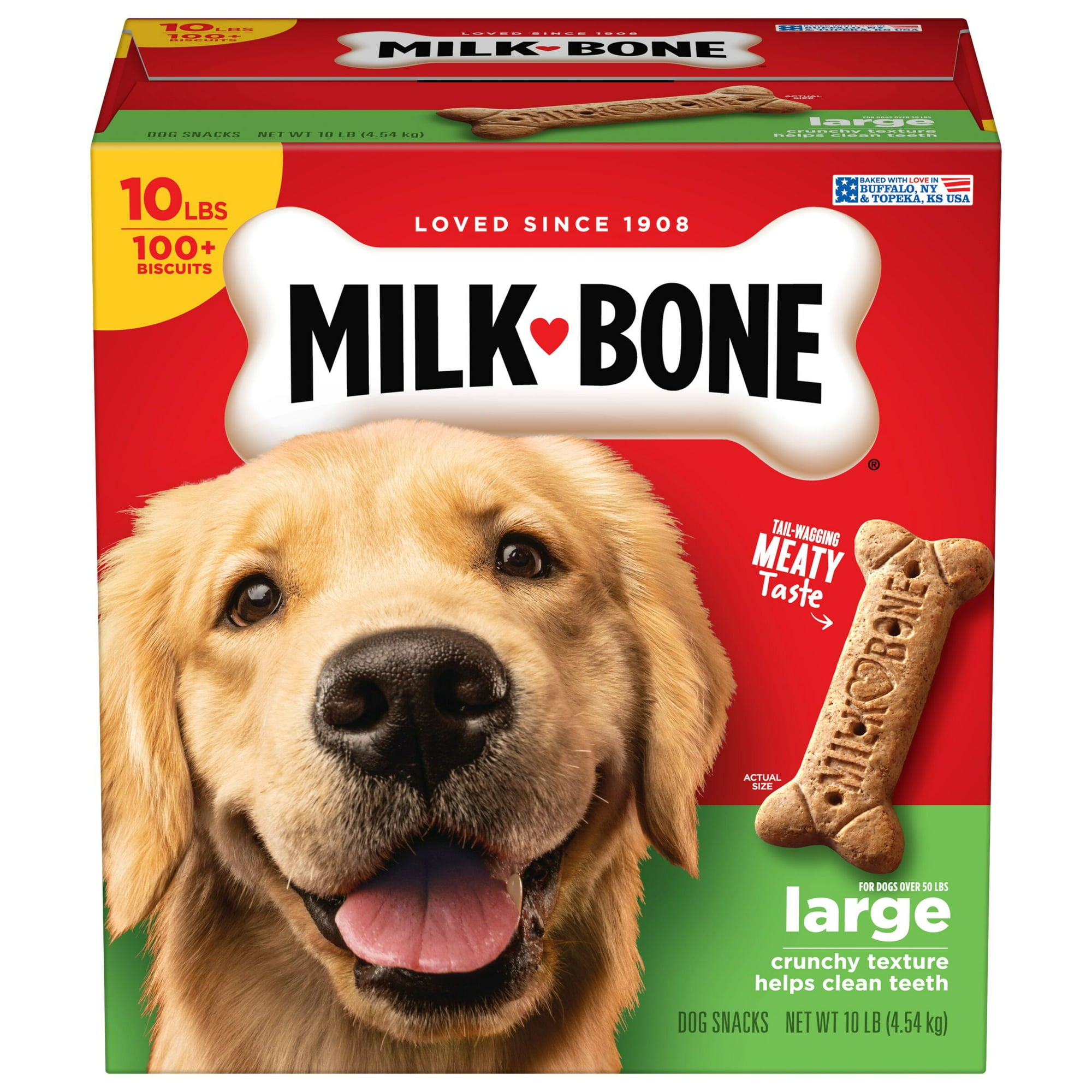 Milk-Bone Original Dog Treats for Large Dogs, 10 Pounds
