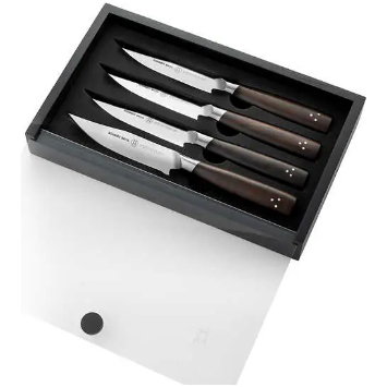 Schmidt Brothers Cutlery Delta Series Acacia Wood 4-piece Steak Knife Set