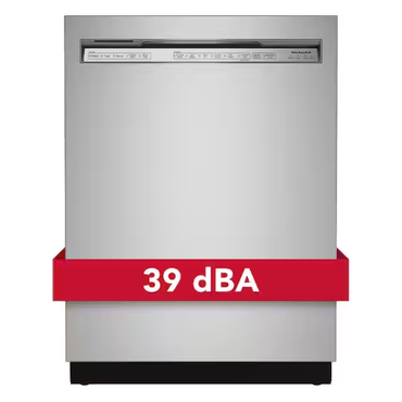 24 in. PrintShield Stainless Steel Front Control Tall Tub Dishwasher with Stainless Steel Tub, 39 DBA