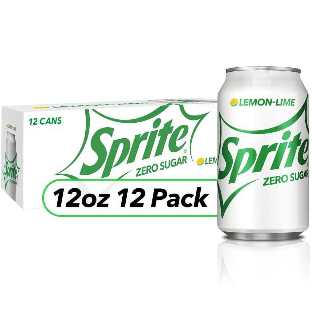 Sprite Zero Sugar Lemon Lime Soda Pop, 12 Fl Oz, 12 Pack Cans