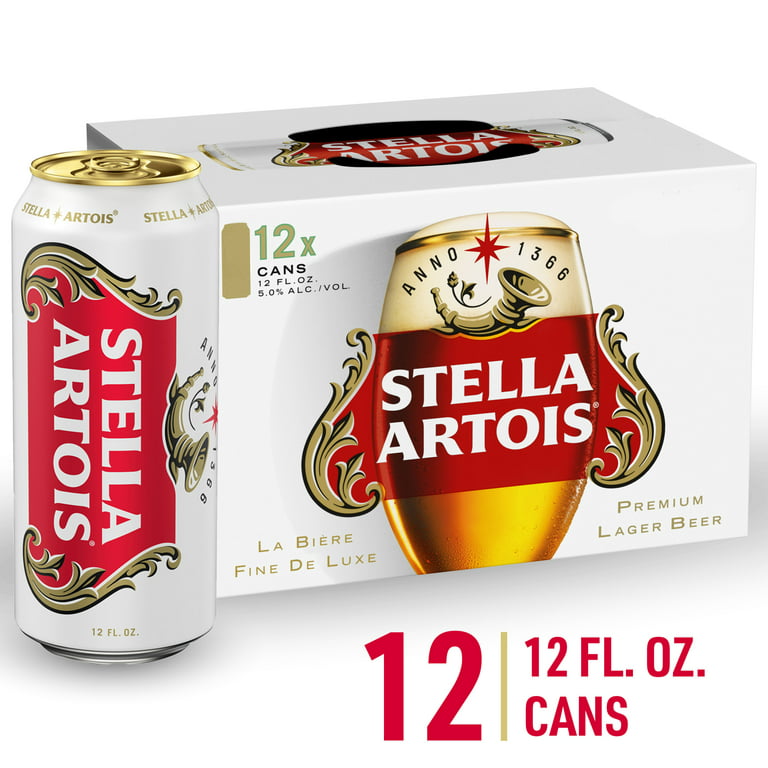 Stella Artois Premium Lager Beer 12 - 12 fl oz Cans
