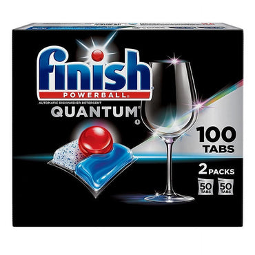 Finish Powerball Quantum Dishwasher Detergent, 50 Tabs (Pack of 2)