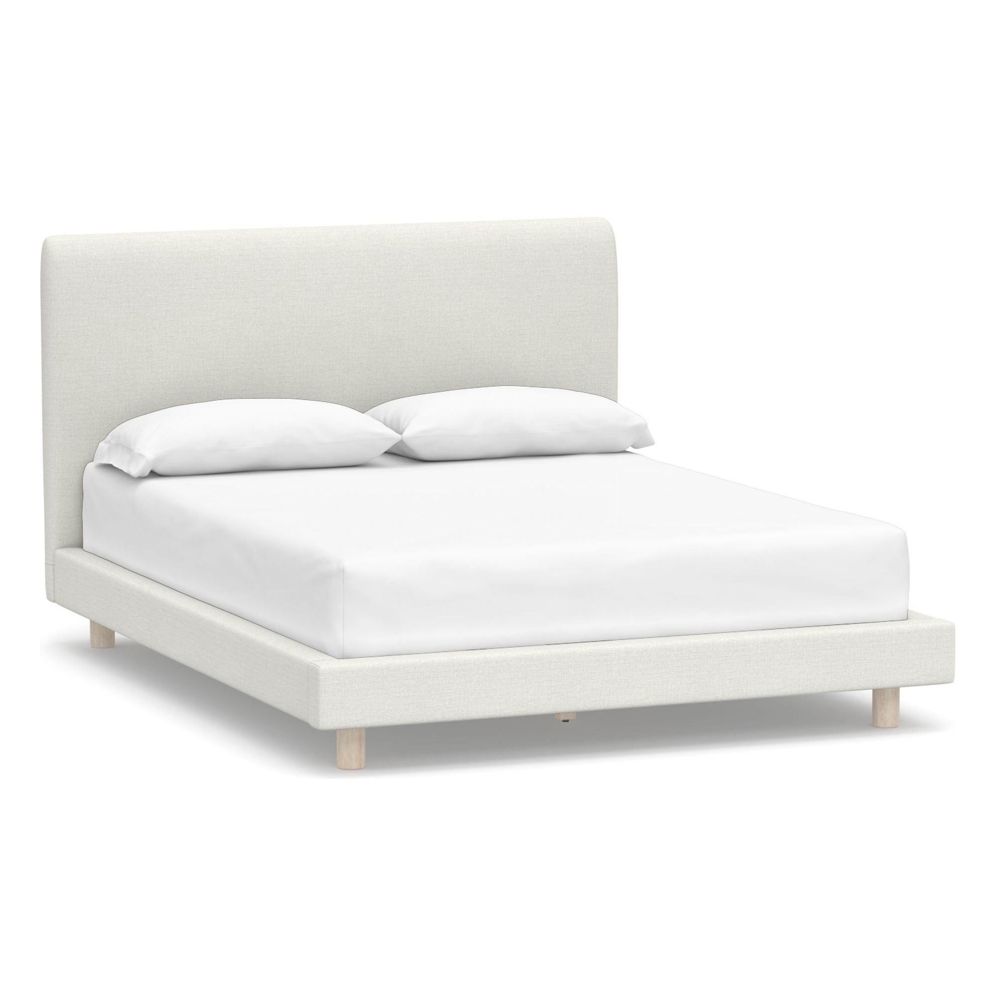 Cayman Upholstered Bed - Quick Ship - Queen - Ivory