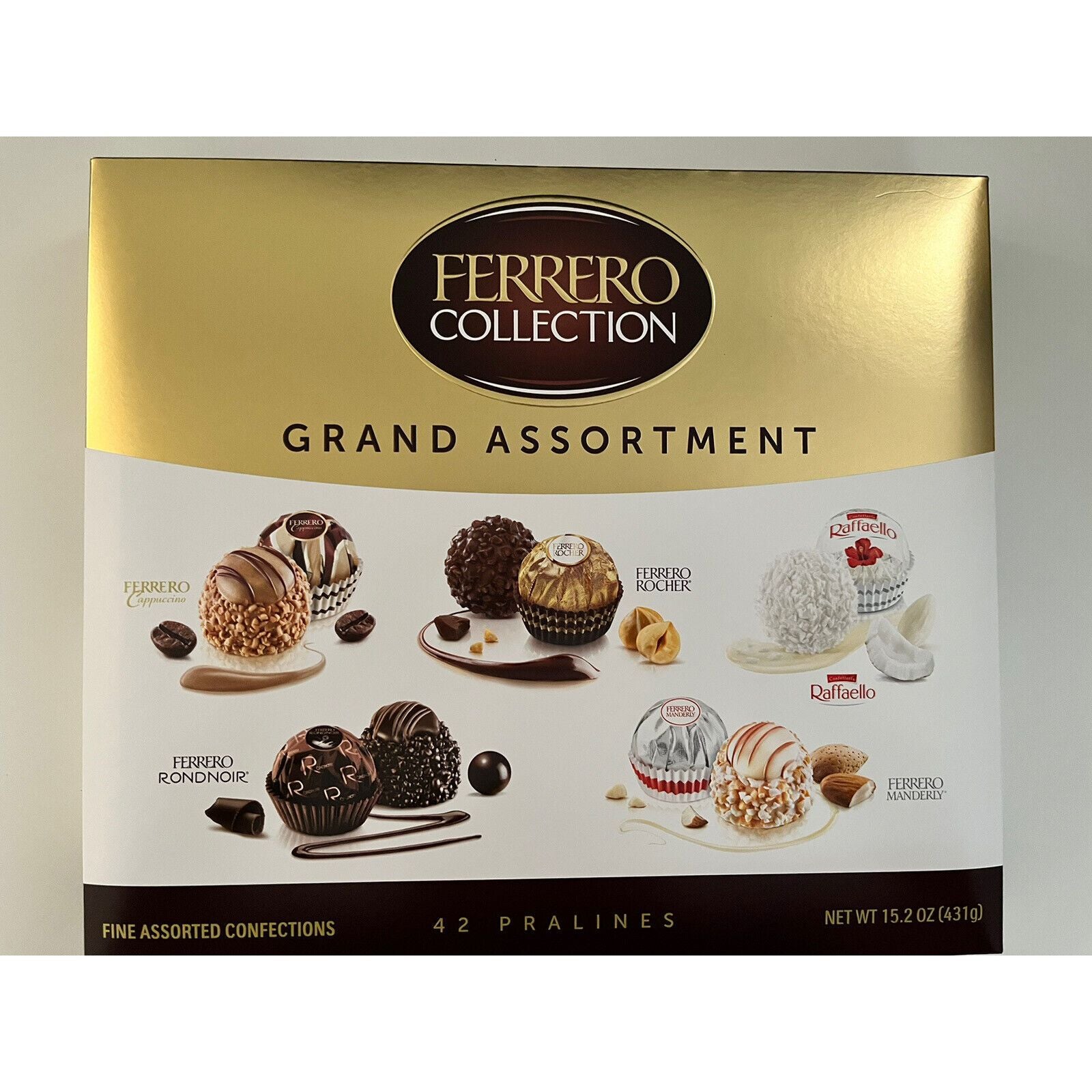 Ferrero Rondnoir Dark Chocolate Rocher, 3 Piece Sleeves (Pack of