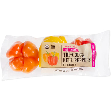 Organic Tri-Color Bell Peppers