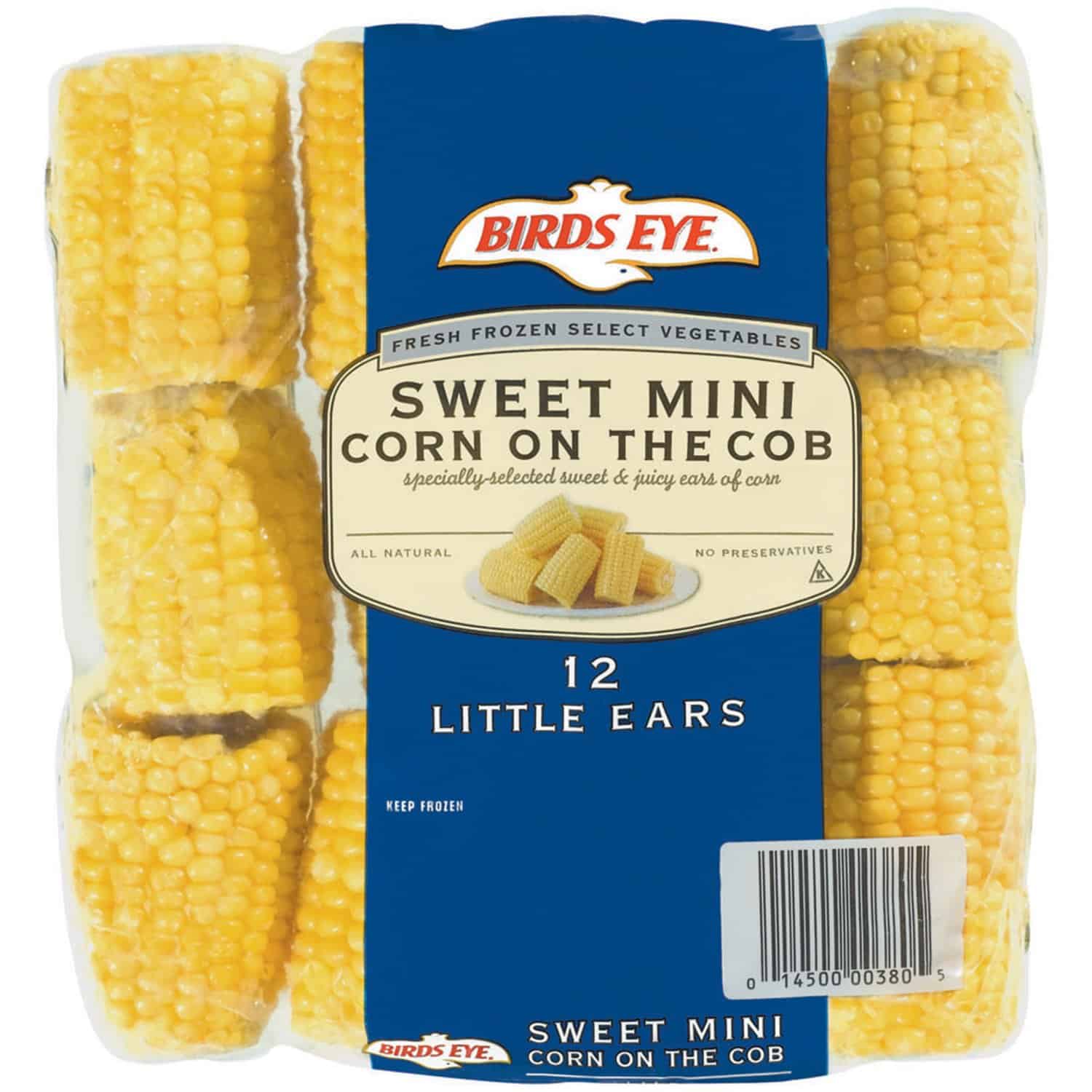 Bird's eye sweet mini corn on cob 12 ct