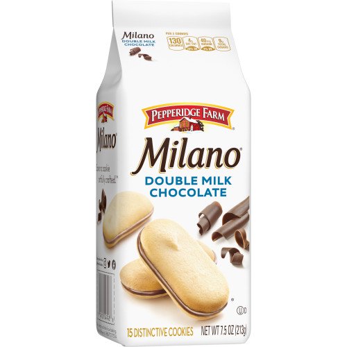 Pepperidge Farm Milano Cookies, Double Milk Chocolate, 7.5 oz. Bag