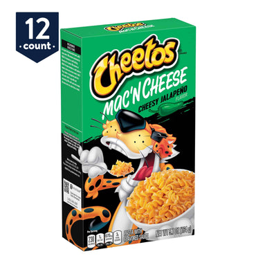 Cheetos Mac 'N Cheese, Cheesy Jalapeno, 5.7 oz Boxes, 12 Count
