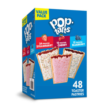 Pop-Tarts, Breakfast Toaster Pastries, Variety Pack,48 Ct,81.2 Oz