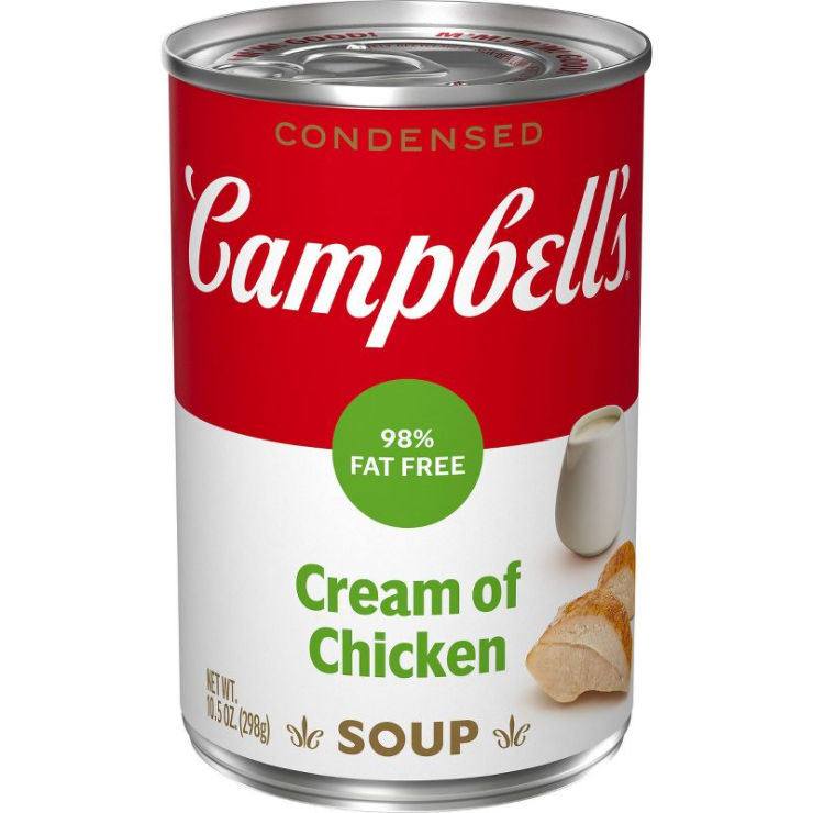 Campbell's Condensed 98% Fat Free Cream of Chicken Soup - 10.5oz