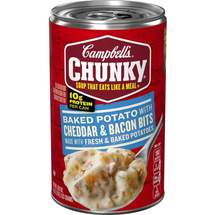 Campbell's Chunky Baked Potato Cheddar & Bacon Soup - 18.8oz