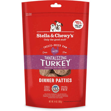 Stella & Chewys Tantalizing Turkey Dinner Dried Raw Dog Food 14oz