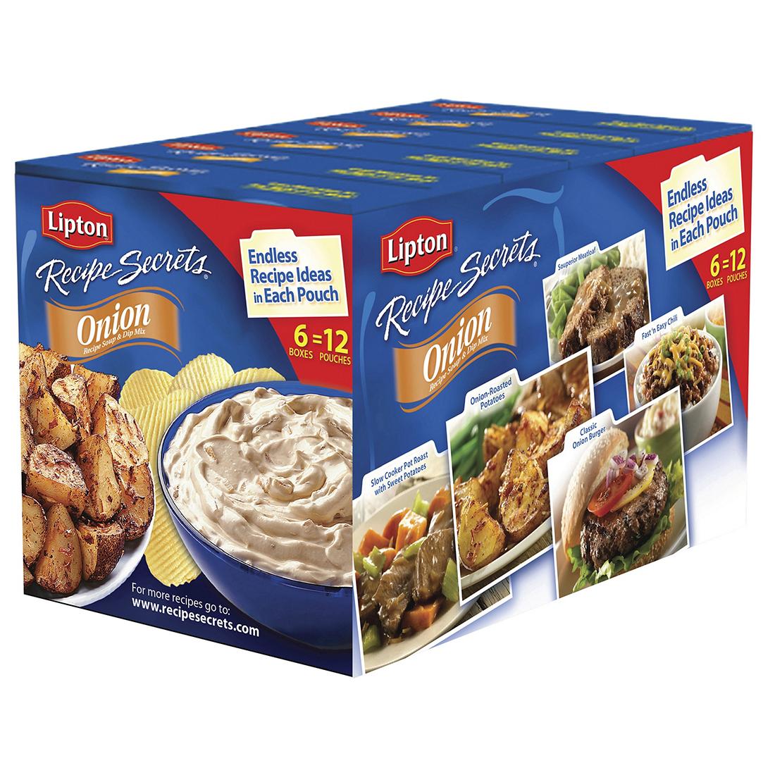 Lipton Recipe Secrets Onion Recipe Soup and Dip Mix, 6 pk/ 2 oz