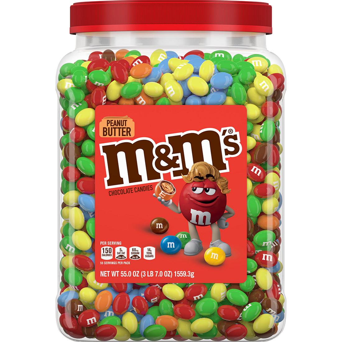 M&M'S Peanut Chocolate Candies - Party Size - 1.58 kg / 3.48 lbs