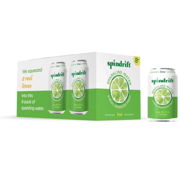 Spindrift Lime Sparkling Water - 8pk/12 fl oz Cans