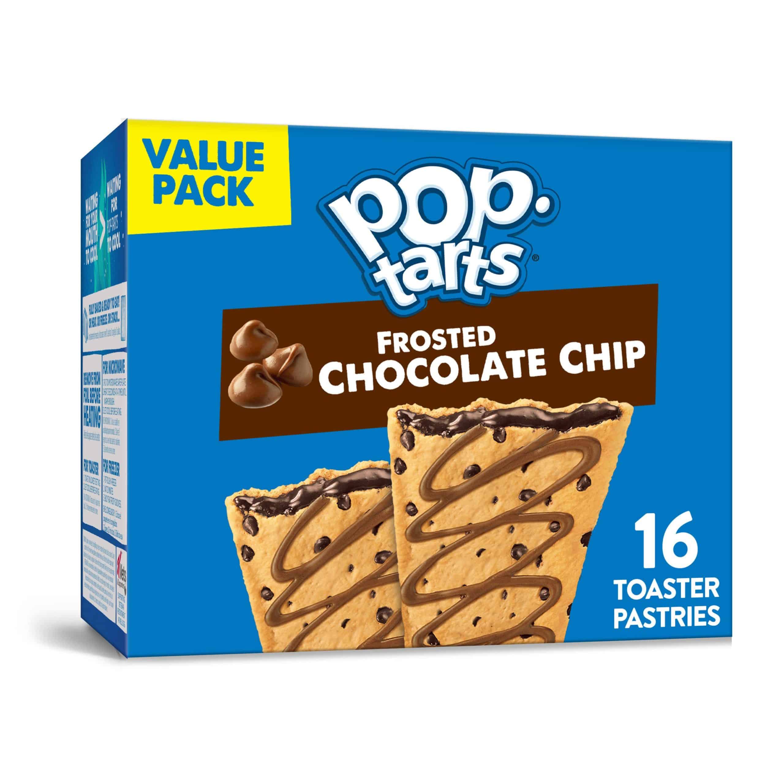 Pop-Tarts, Toaster Pastries, Chocolate Chip, Value Pack, 16 Ct